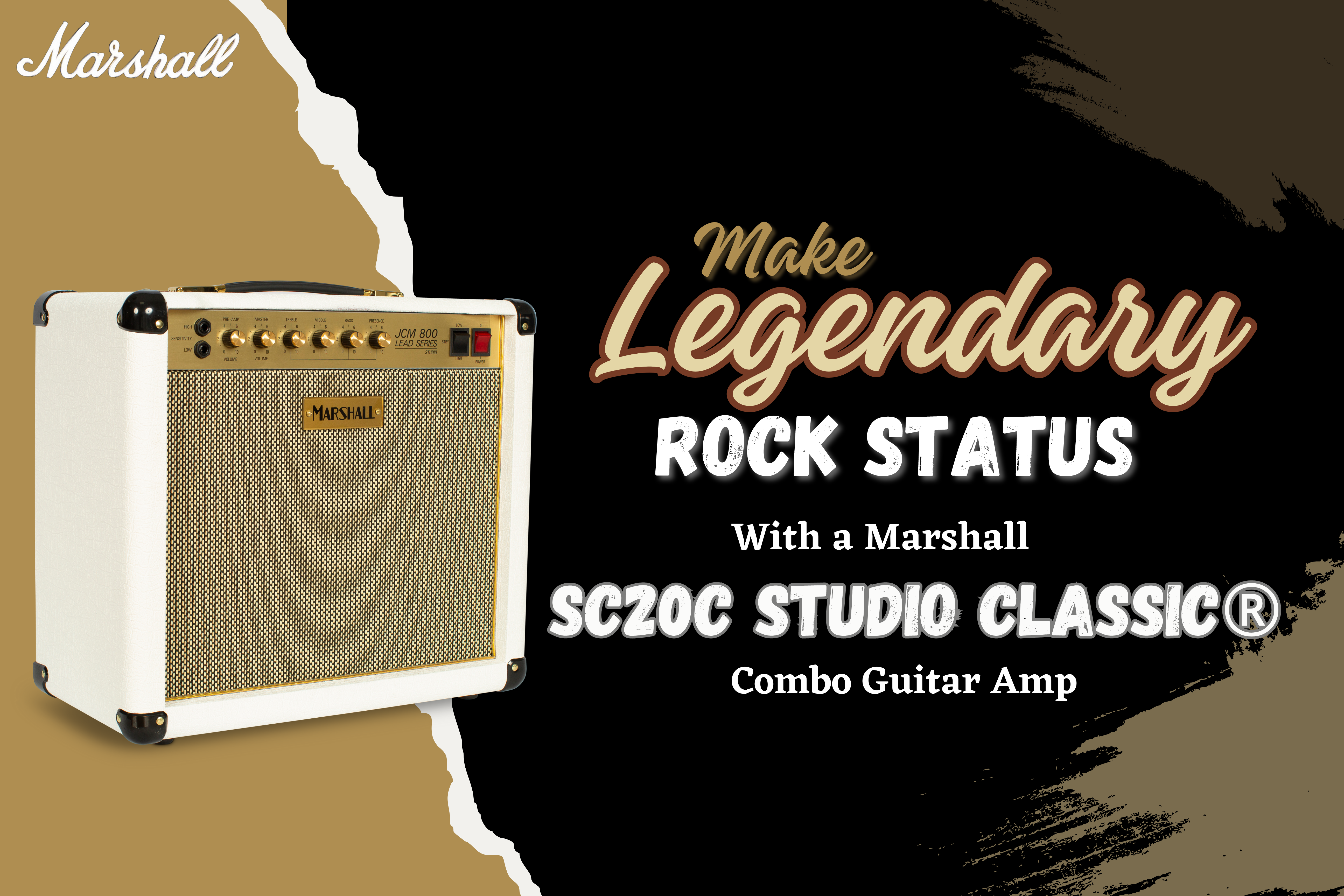 Make Legendary Rock Status With a Marshall SC20C Studio Classic® Combo Amp.