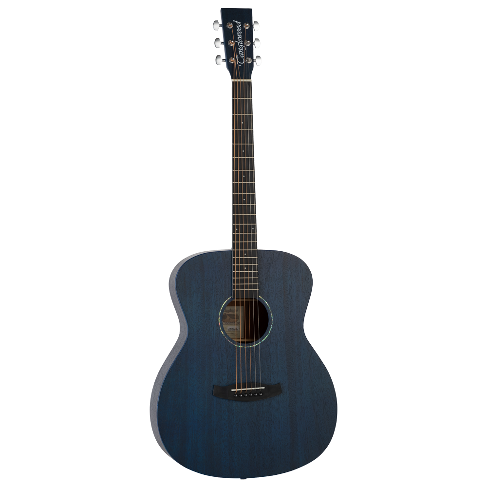 Tanglewood Crossroads TWCR O TB Acoustic Guitar, Orchestra, Thru Blue Stain Satin Finish