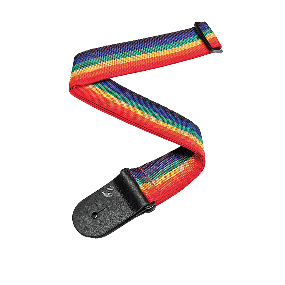 Planet Waves PWS111 Polypropylene 2" Guitar Strap (Rainbow)