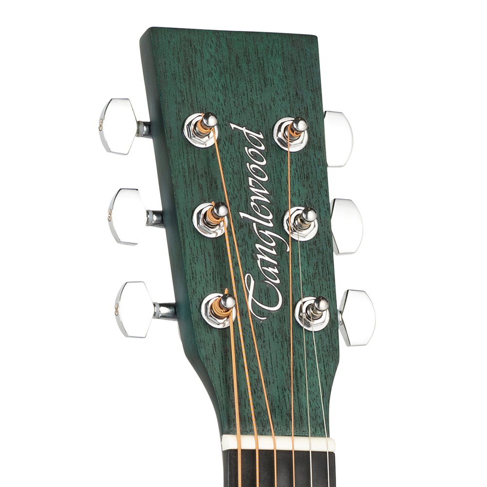 Tanglewood Crossroads TWCR O TG Acoustic Guitar, Orchestra, Thru Green Stain Satin Finish