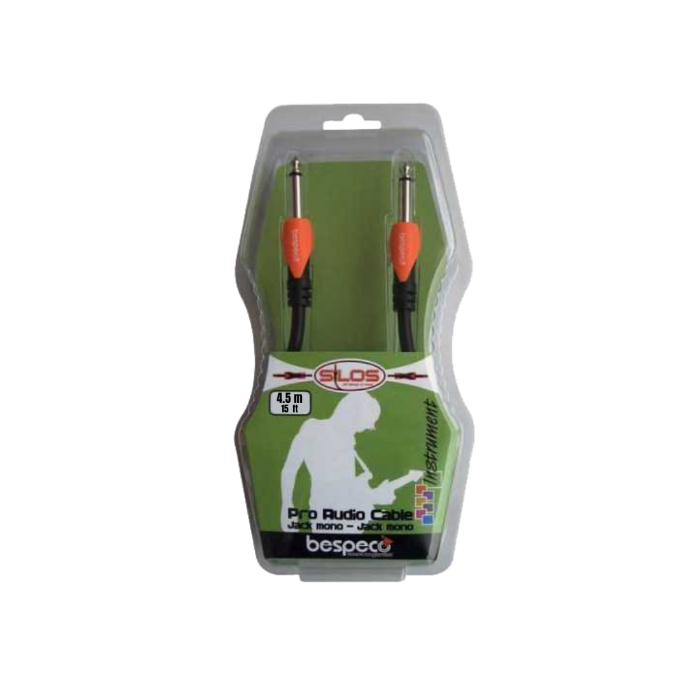 Bespeco SLJJ450 Jack Mono To Jack Mono Cable- 4.5 Metres