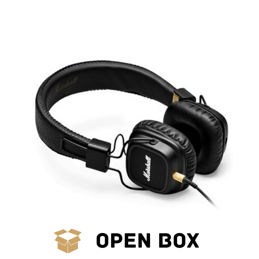 Marshall Major II On-Ear Wired Headphones (Black) - Open Box