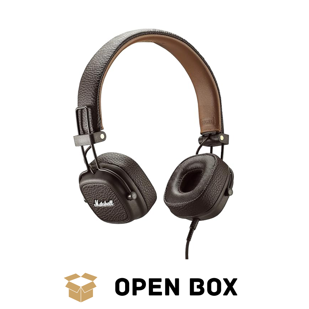 Marshall Major III On Ear Wired Headphone, Brown - Open Box