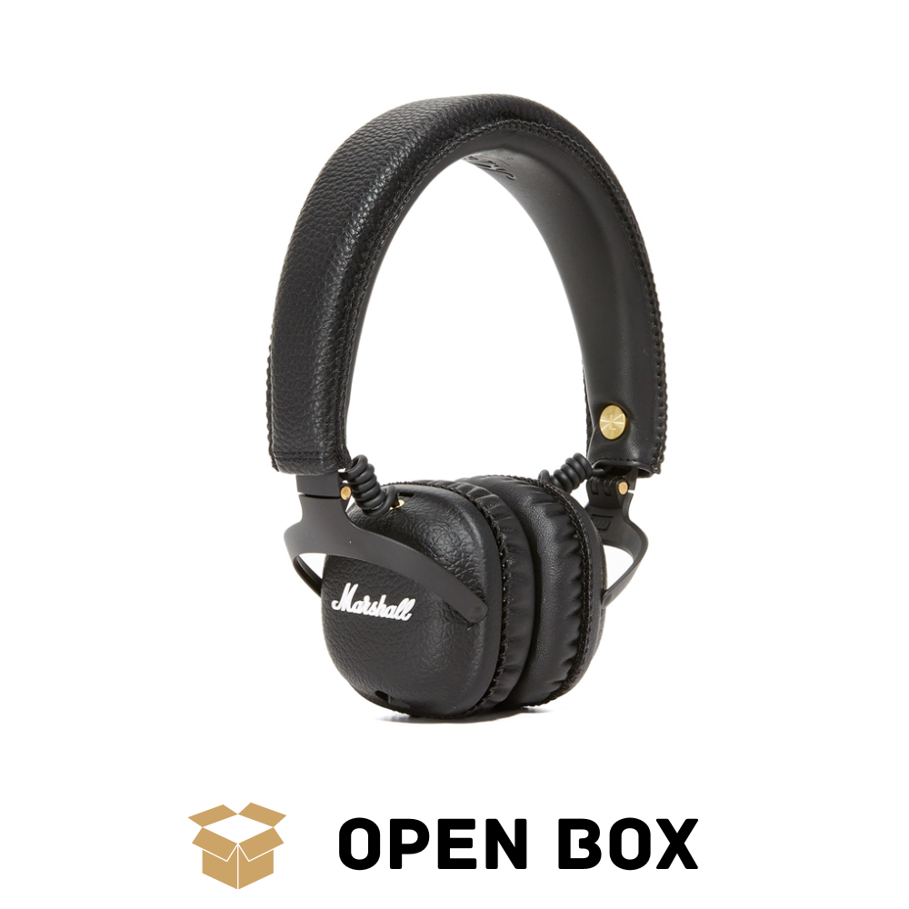 Marshall Mid Wireless Bluetooth Over the Ear Headphone with Mic (Black) - Open Box