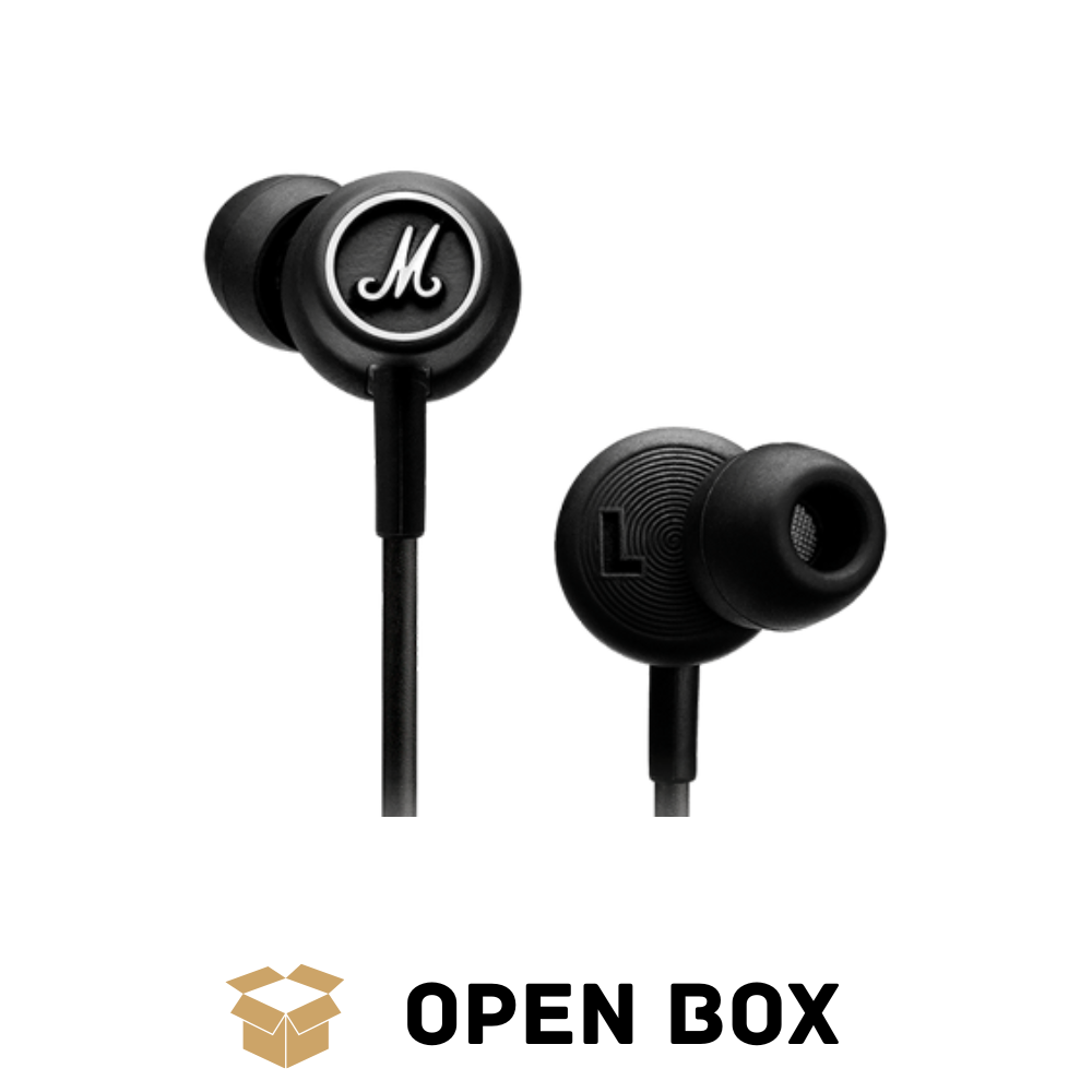 Marshall Mode Wired in Ear Headphone with Mic (Black/White) - Open Box
