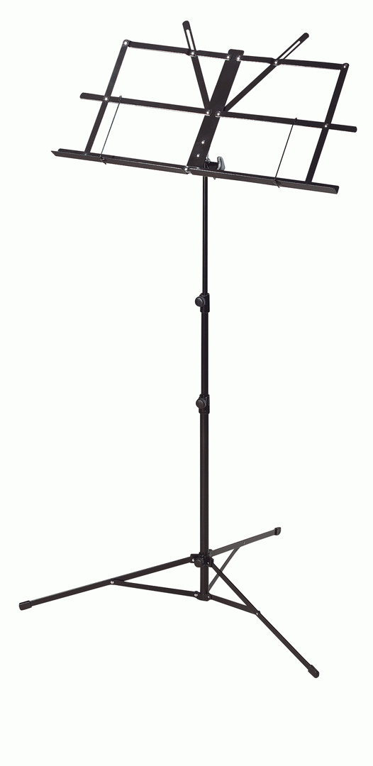 Armour MS3127BK Three Section Music Stand W/Bag, Black