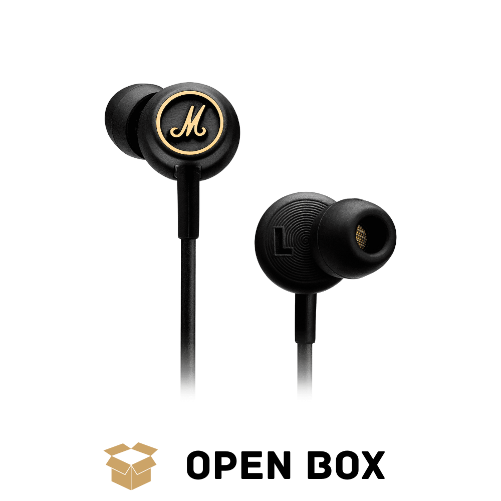Marshall Mode EQ Wired in Ear Earphone with Mic (Black/Brass) - Open Box