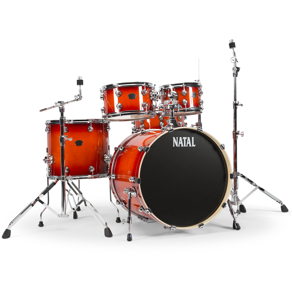 Natal KAR-UF22-SNB Arcadia Series US Fusion 5-Piece Shell Pack Acoustic Drum Kit with Hardware & Stands