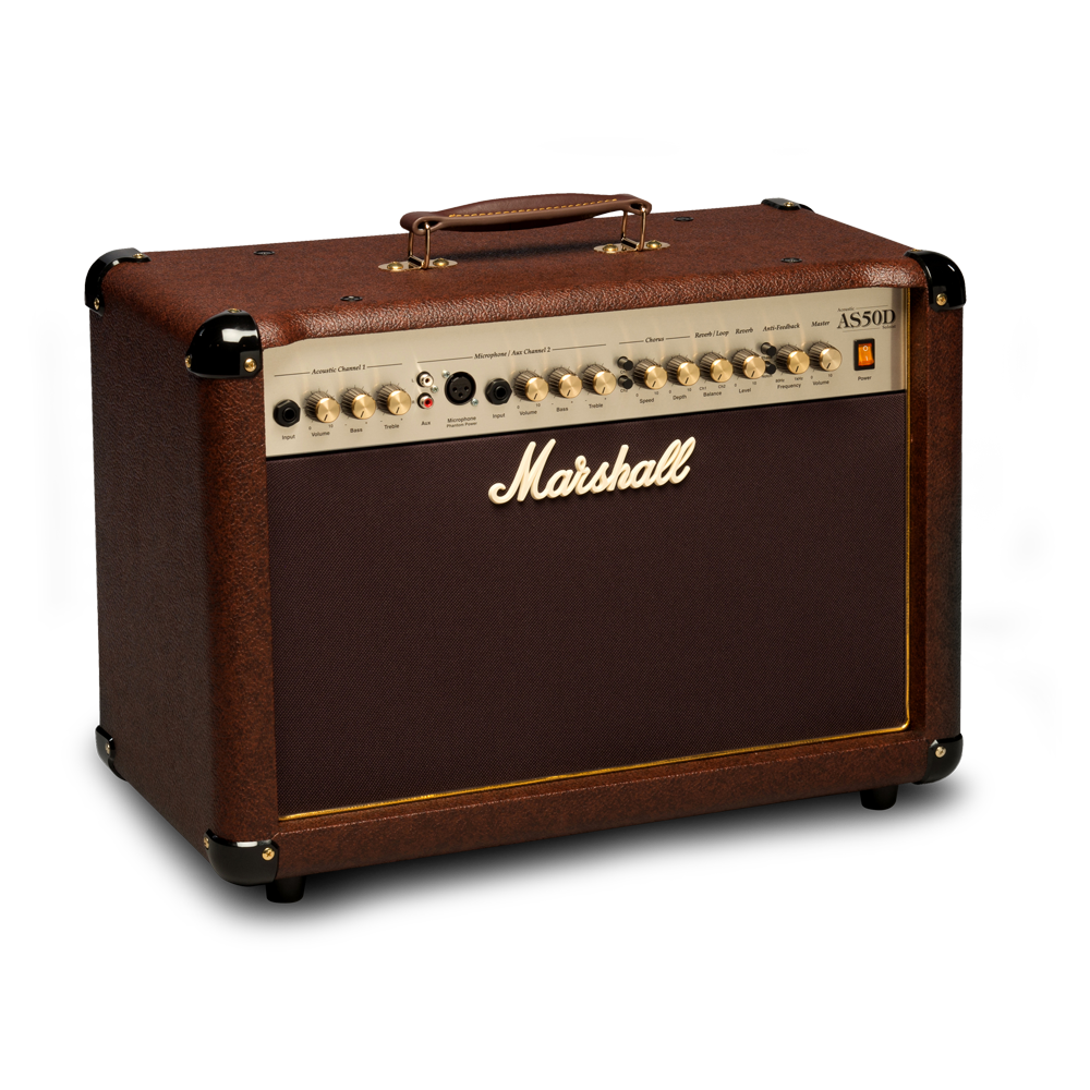 Marshall AS50D 50-watt 2x8 inch Acoustic Soloist Combo Amp