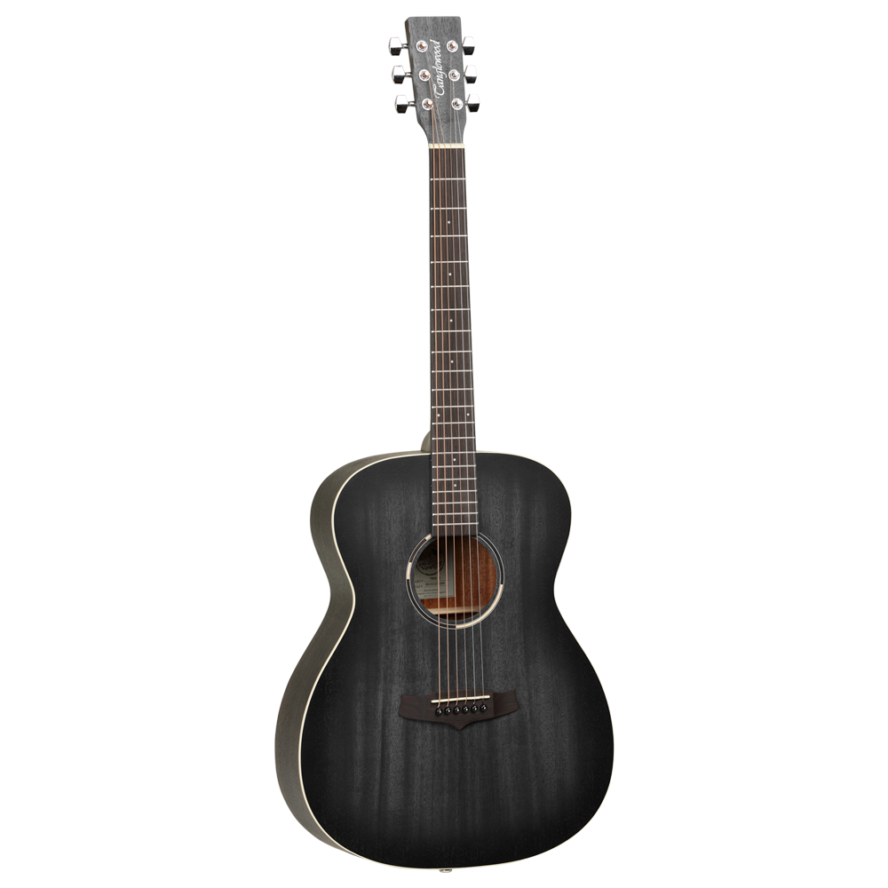 Tanglewood TWBB O Blackbird Orchestra Acoustic Guitar, Hand Selected Mahogany, Smokestack Black Satin