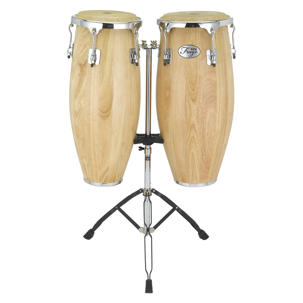 10inch　Natural　NGU1011-MCN　and　Chrome　Hardware　Natural　Matt　Ace　Wood　Buy　11inch　Stand,　Natal　Congas　Music