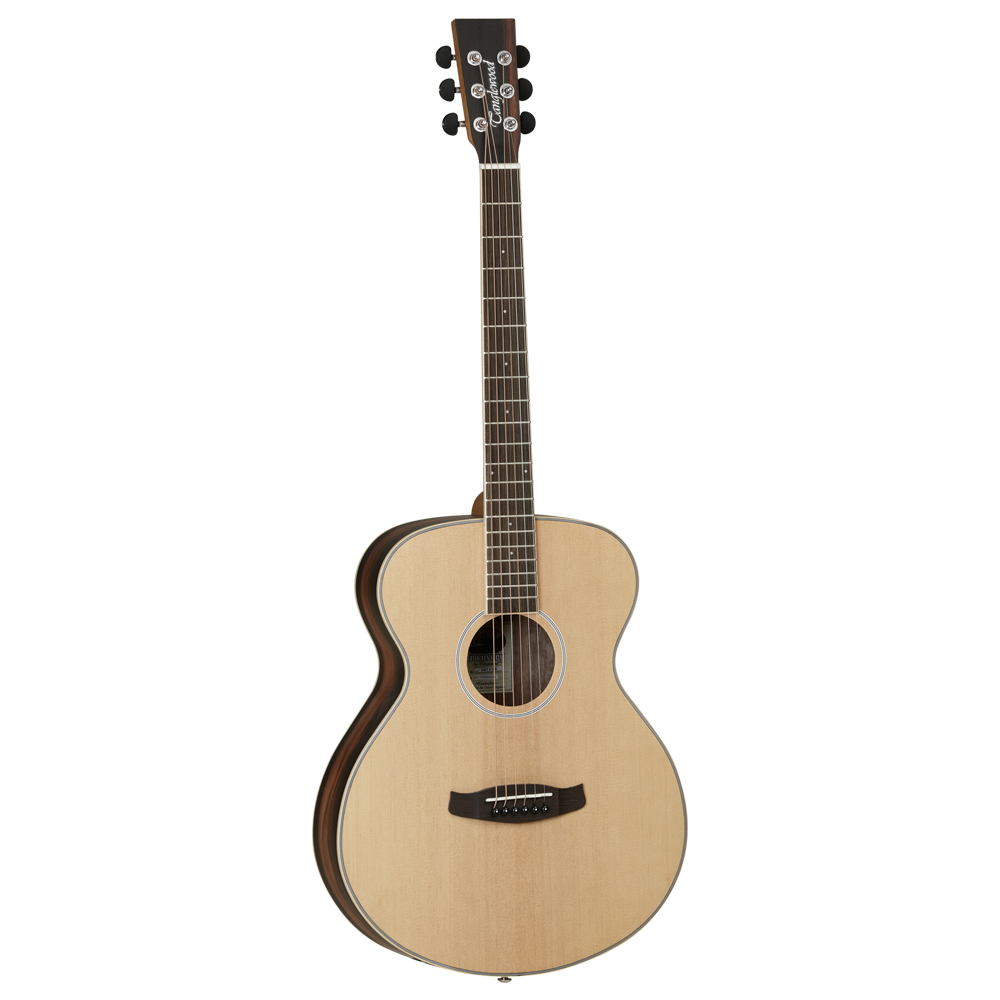 Tanglewood Discovery Exotic TW DBT F EB Acoustic Guitar, Folk, Natural Open Pore Satin Finish, Ebony Back