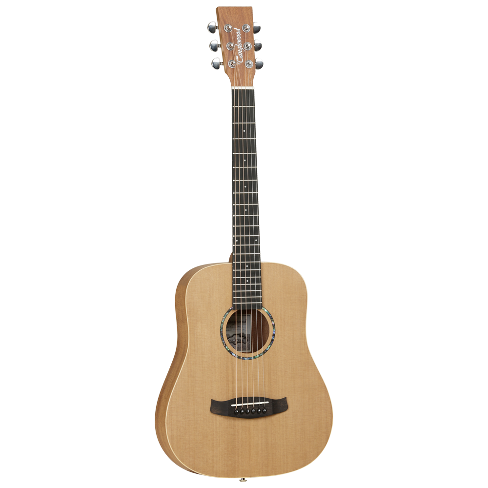 Tanglewood Roadster II TWR2 T Acoustic Guitar, 6 Strings, Travel, Natural Satin Finish