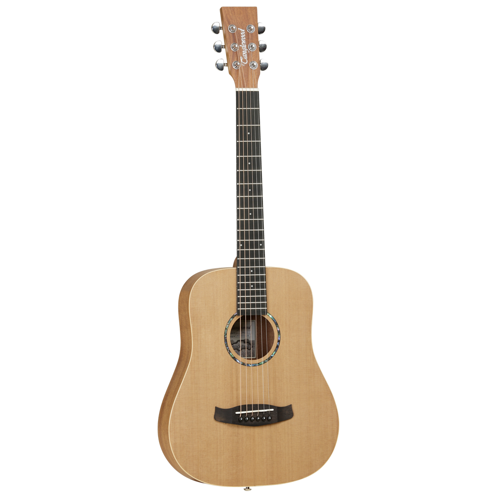 Tanglewood Roadster II TR2 Acoustic Guitar, 6 Strings, Travel, Natural Satin Finish