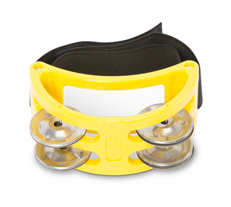 Natal NTFTY Foot Tambourine, Yellow