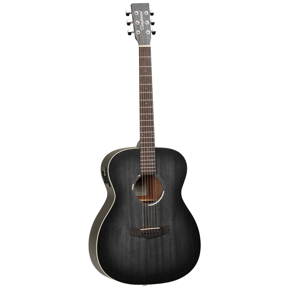 Tanglewood TWBB OE Blackbird Orchestra Semi Acoustic Guitar, Smokestack Black Satin