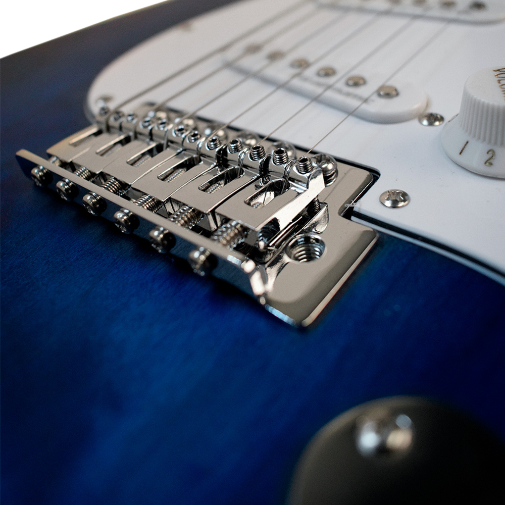 Newen Stratocaster Style Electric Guitar, White oak Wood
