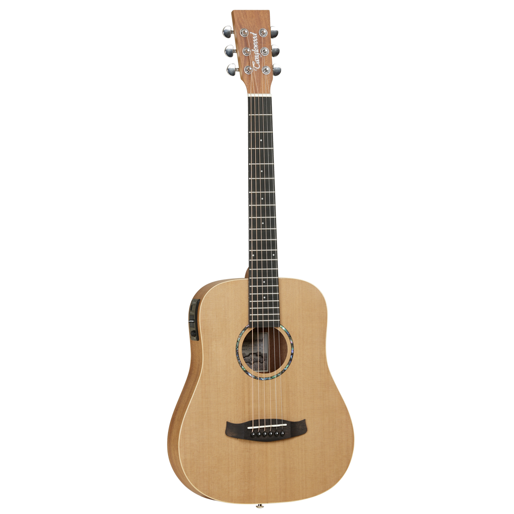 Tanglewood Roadster II TWR2 TE Semi-Acoustic Guitar, 6 Strings, Travel, Natural Satin Finish