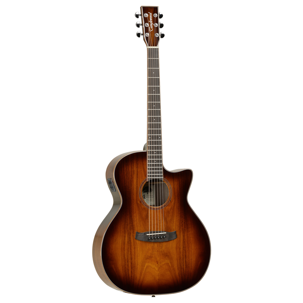 Tanglewood TW4-E-VC-KOA Winterleaf Venetian Cutaway Electro Acoustic Guitar, Fishman Presys, Autumn Burst Gloss