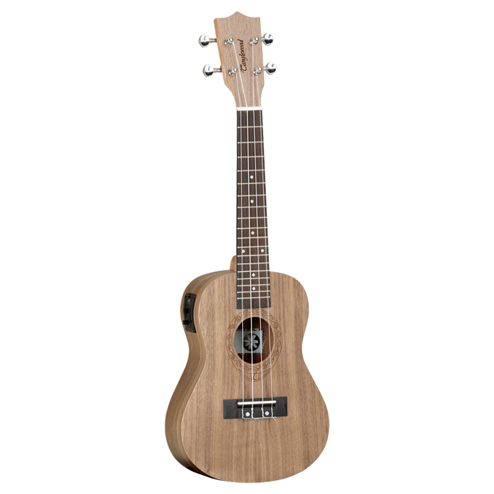 Tanglewood TWT 3E Black Walnut, Arched Back, Electro Concert Ukulele, Natural Satin Finish