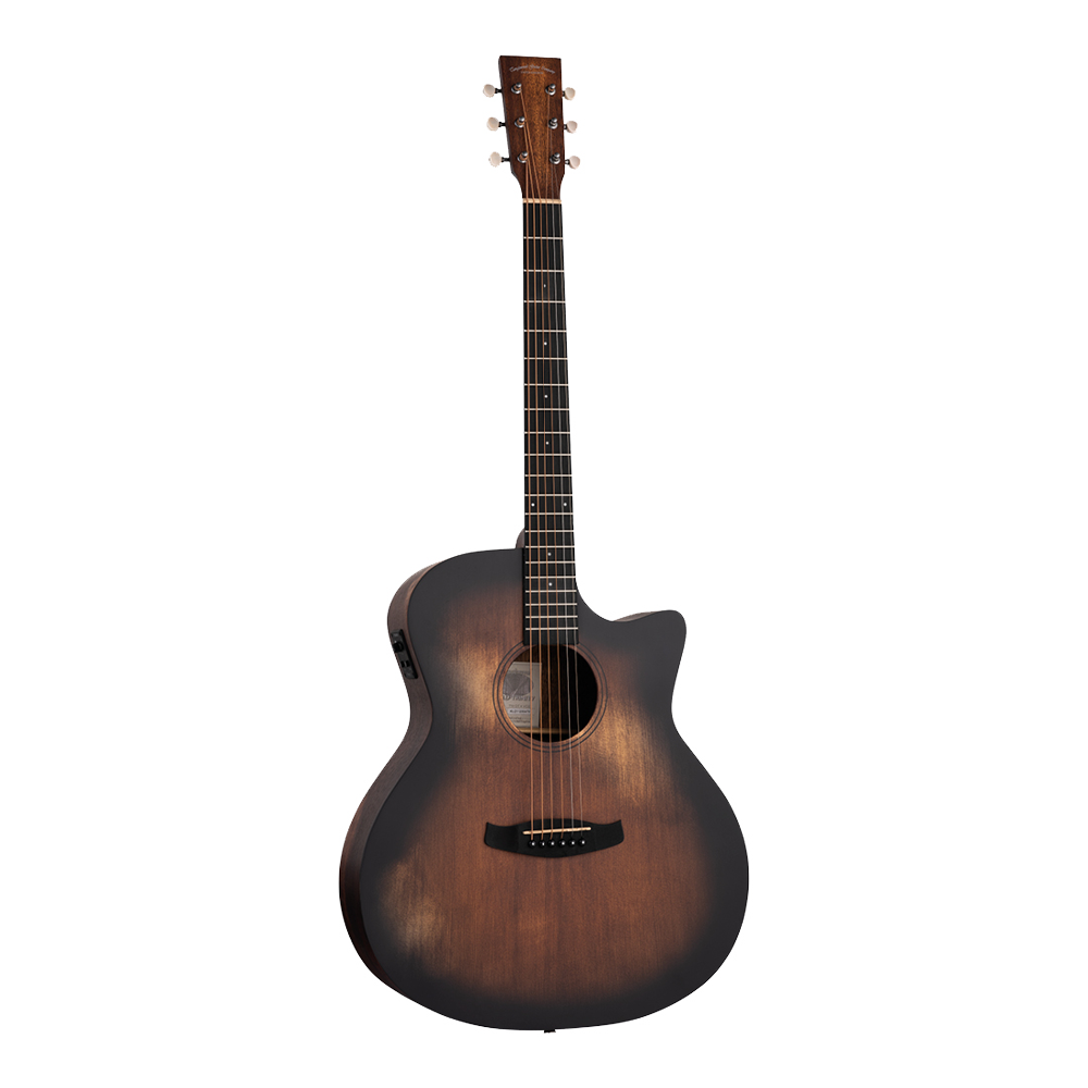 Tanglewood TW OT 4VCE Auld Trinity Solid Spruce Top, Venetian Cutaway Electro-Acoustic Guitar with Fishman Presys I Pickup, Natural Distressed Satin