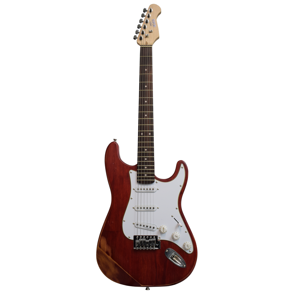 Newen Relic Finish Stratocaster Electric Guitar White Oak Wood 