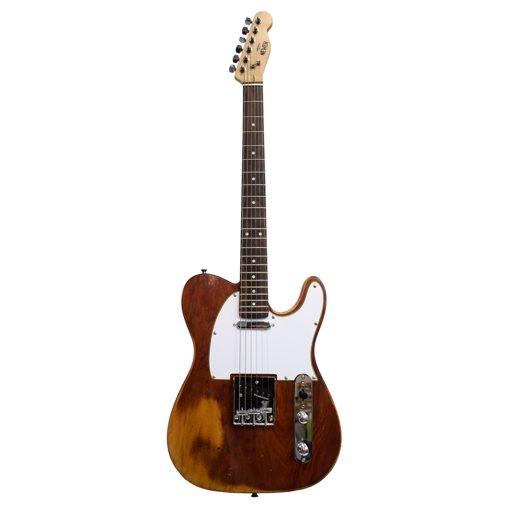 newen Relic finish Telecaster Electric Guitar white oak wood