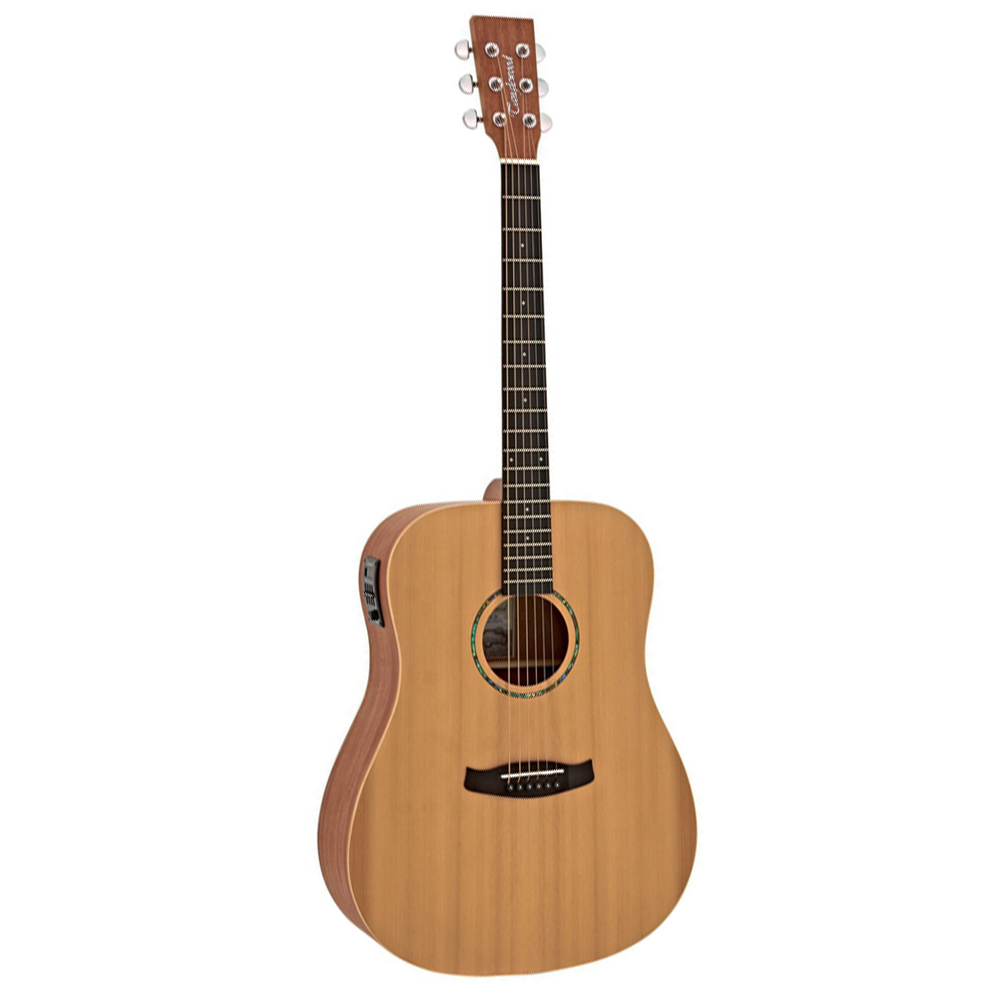 Tanglewood Roadster II TWR2 DE Semi Acoustic Guitar, Dreadnought, Natural Satin Finish