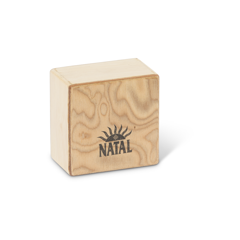 Natal WSK-SQ-MB Square Shaker in Macha Burl