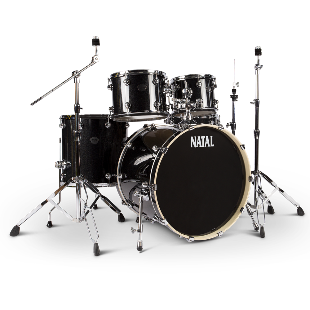 Natal KAR-UF22-BLS Arcadia Series US Fusion 5-Piece Shell Pack Acoustic Drum Kit with Hardware & Stands