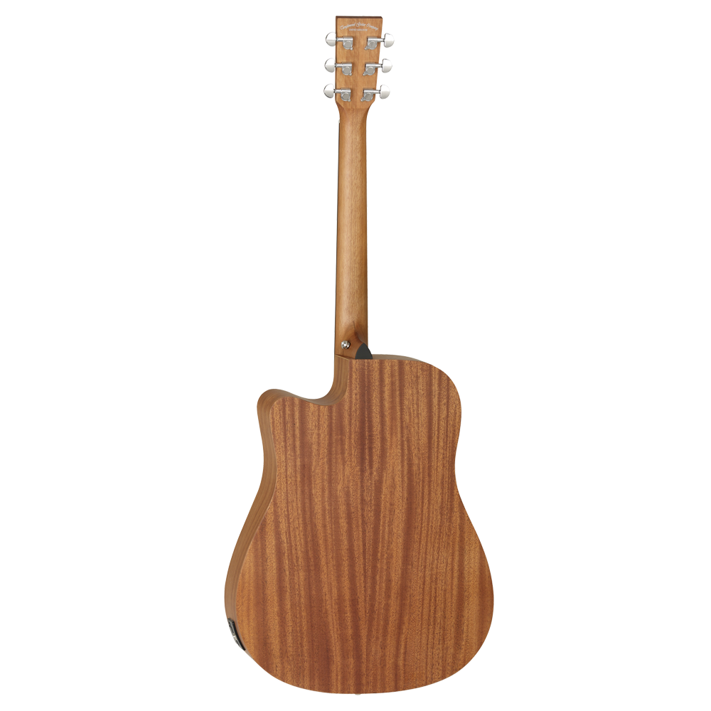 Tanglewood Roadster II TWR2 DCE Semi Acoustic Guitar, Dreadnought Cutaway, Natural Satin Finish