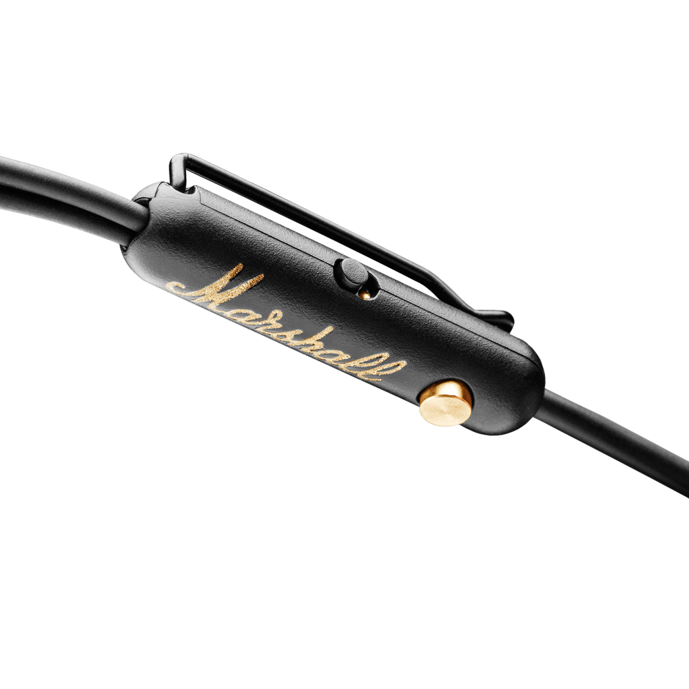 Marshall Mode EQ Wired in Ear Earphone with Mic (Black/Brass) - Open Box
