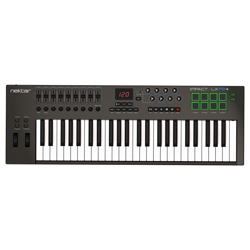 Nektar Impact LX49+ 49-Keys Full-Size Velocity-Sensitive USB Midi keyboard