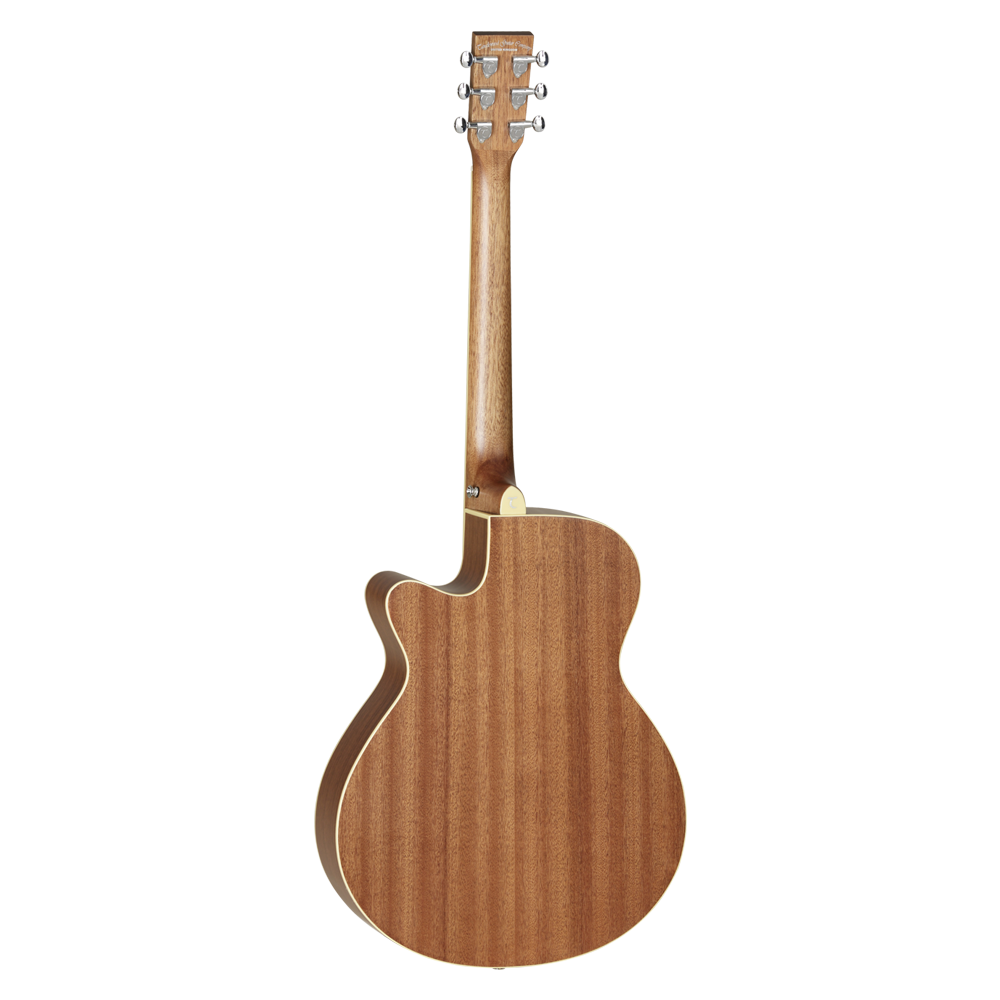 Tanglewood TW9 E Solid Top Super Folk Cutaway Electro-Acoustic Guitar, Natural Satin