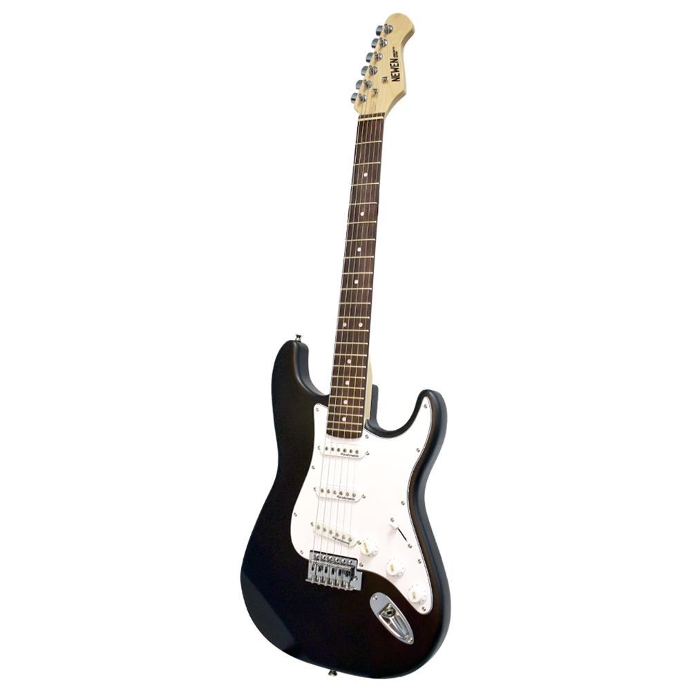 Newen Stratocaster Style Electric Guitar, White oak Wood 