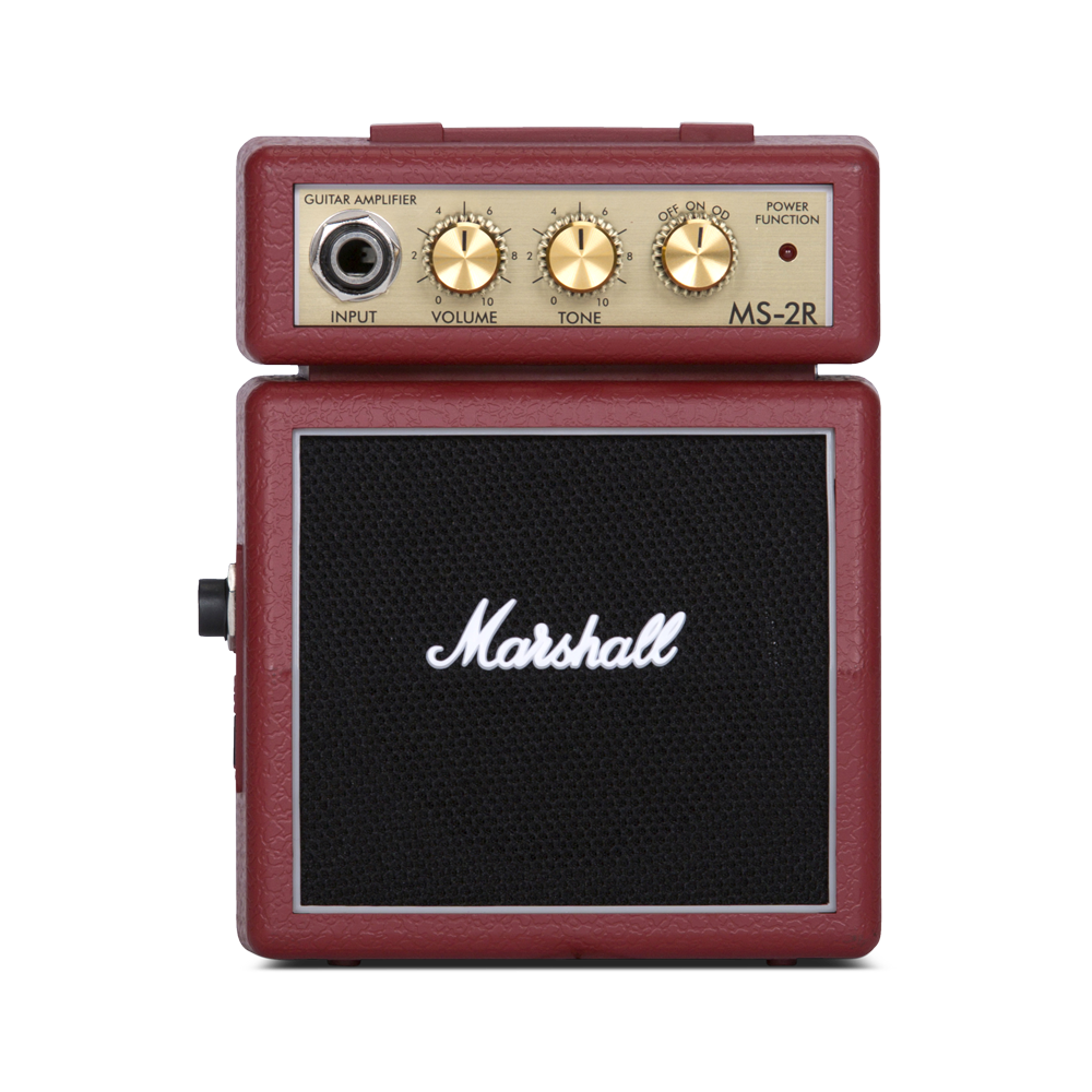 Marshall MS-2R Micro Guitar Amplifier, Red