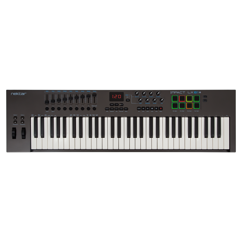 Nektar Impact LX61+ 61-Keys Full-Size Velocity-Sensitive USB Midi keyboard