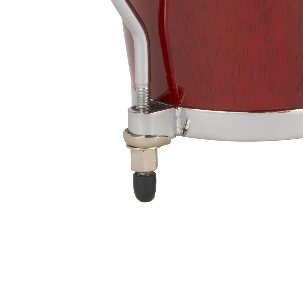 Natal NFU67R-HC Natural Wood Bongos Chrome Hardware, Red Gloss
