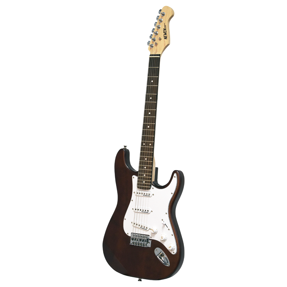 Newen Stratocaster Style Electric Guitar, White oak Wood
