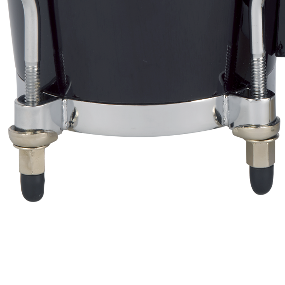 Natal NFU67B-HC Natural Wood Bongos Chrome Hardware, Black Gloss