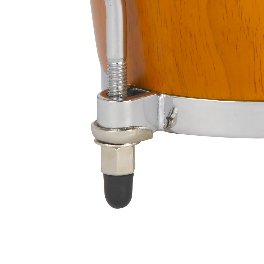 Natal NFU67N-MCH Natural Wood Bongos Chrome Hardware, Matt Honey
