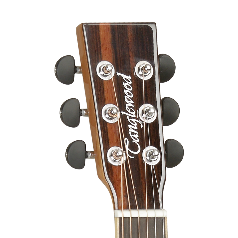 Tanglewood DBT SFCE AEB Discovery  Super Folk Electro Acoustic Guitar with Fishman Presys Pickup, Ebony Top