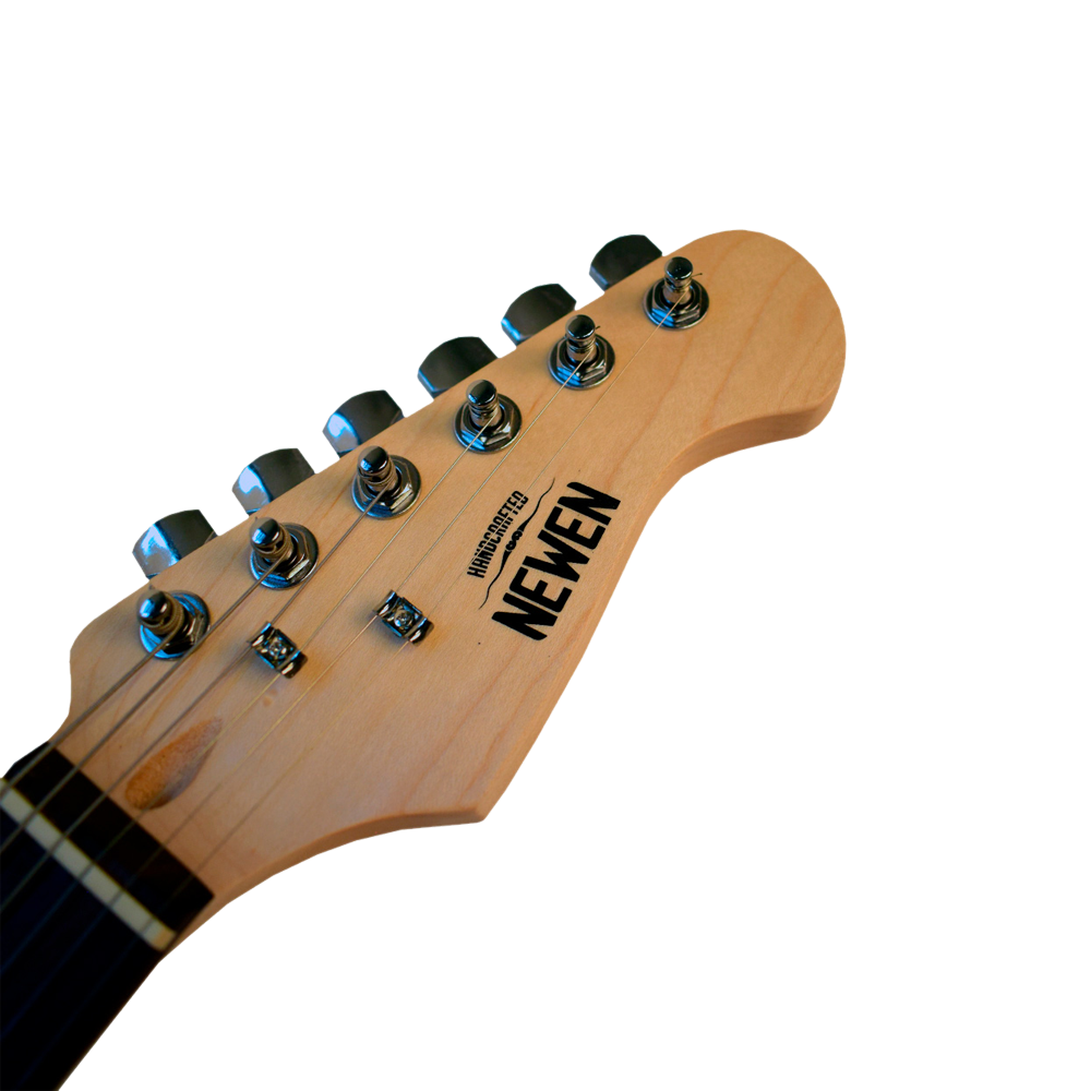 Newen Stratocaster Style Electric Guitar, White oak Wood