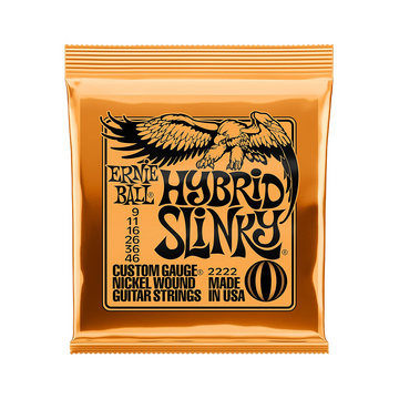 Ernie Ball 2222 Hybrid Slinky Nickel Wound Electric Guitar Strings - .009-.046
