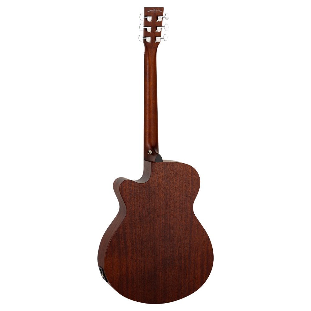 Tanglewood Crossroads TC4CE Semi Acoustic Guitar, Super Folk Cutaway, Whiskey Barrel Burst Satin Finish