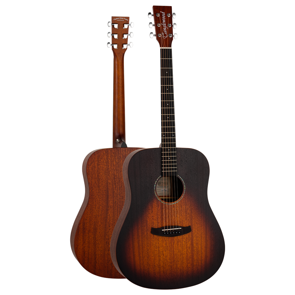 Tanglewood Crossroads TC5 Acoustic Guitar, Dreadnought, Whiskey Barrel Burst Satin Finish