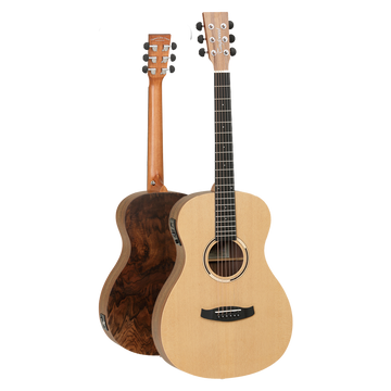 Tanglewood DBT PE HR Discovery Exotic Parlour Electro Acoustic Guitar with Fishman Pickup, Spruce Top