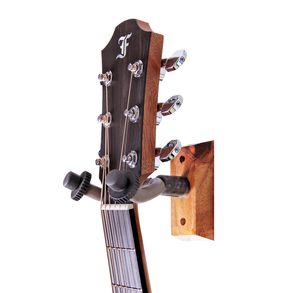 Oliver Wall Mount Hanger for Electric/Acoustic Guitar, Violin, Ukulele - Wooden Base