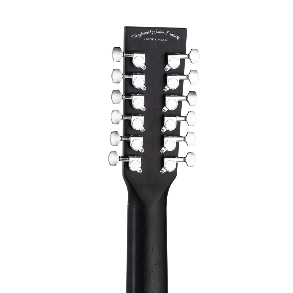 Tanglewood TWBB-SFCE Chitarra Elettroacustica Super Folk Cutaway - Finitura Smokestack Black, Con Sistema Premium Plus EQ