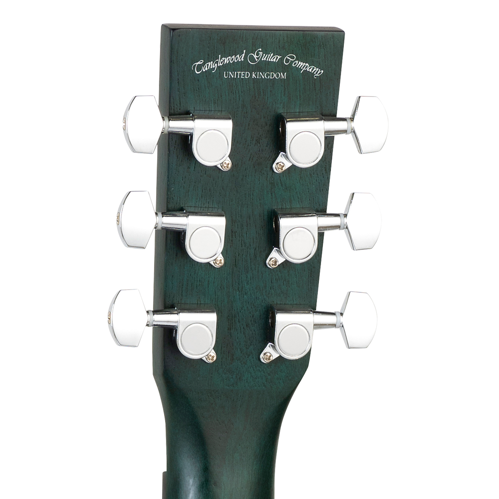 Tanglewood Crossroads TWCR O TG Acoustic Guitar, Orchestra, Thru Green Stain Satin Finish